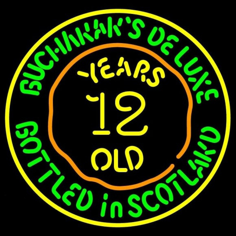 Buchanans Delu e 12 Year Old Enseigne Néon