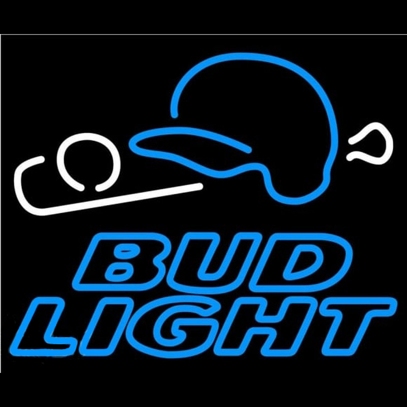 Bud Light Baseball Beer Sign Enseigne Néon