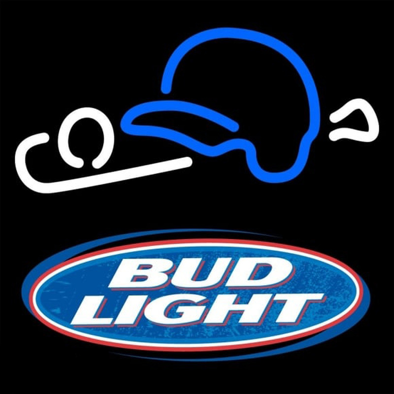 Bud Light Baseball Beer Sign Enseigne Néon