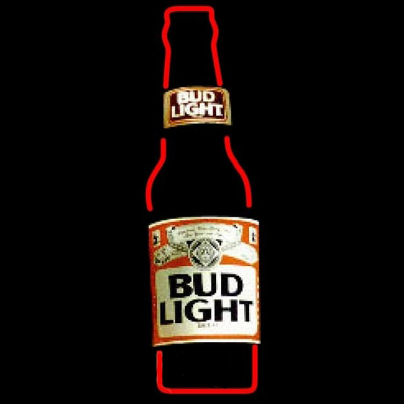 Bud Light Bottle Beer Sign Enseigne Néon