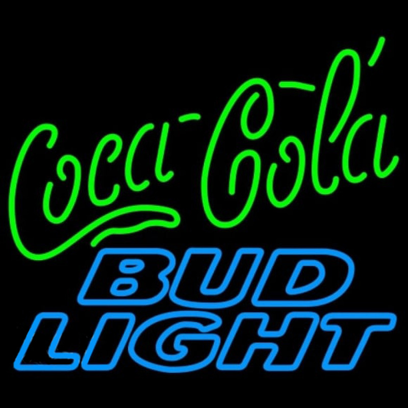 Bud Light Coca Cola Green Enseigne Néon