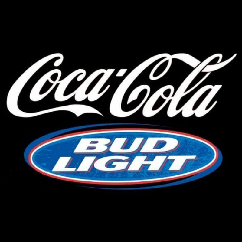 Bud Light Coca Cola White Beer Sign Enseigne Néon