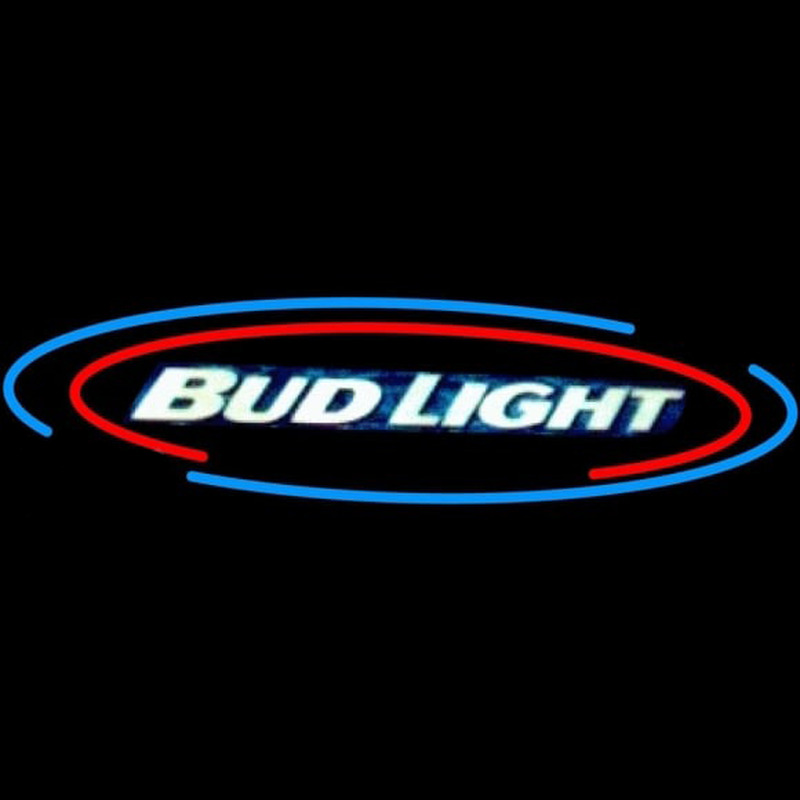 Bud Light Oval Large Beer Sign Enseigne Néon