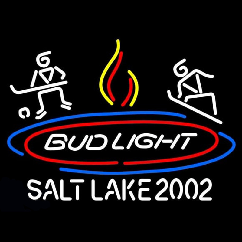 Bud Light Salt Lake 2002 Enseigne Néon