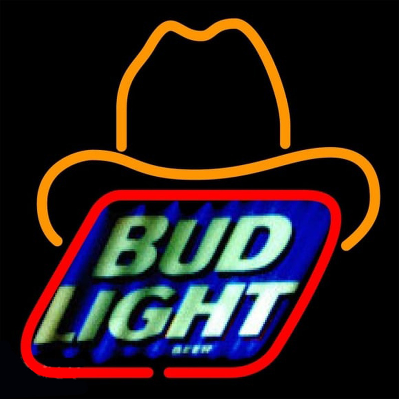 Bud Light Small George Strait Beer Sign Enseigne Néon