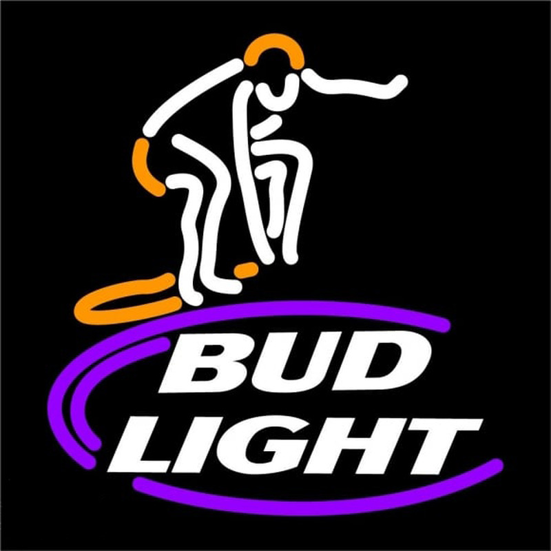 Bud Light Surfer Beer Sign Enseigne Néon