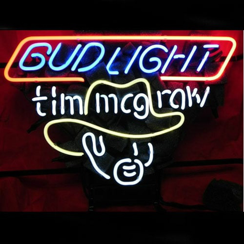 Bud Tim Mcgraw Bière Bar Enseigne Néon