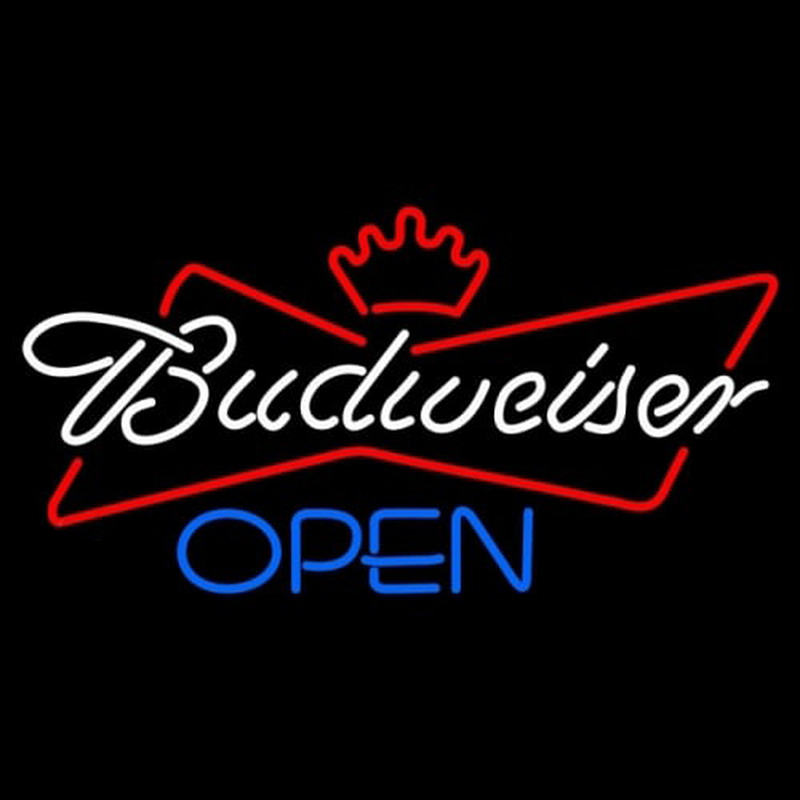 Budweiser Blue Open Enseigne Néon