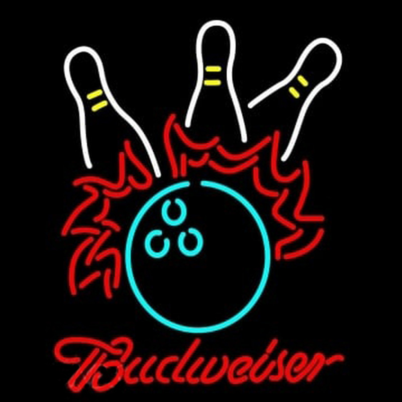 Budweiser Bowling Enseigne Néon