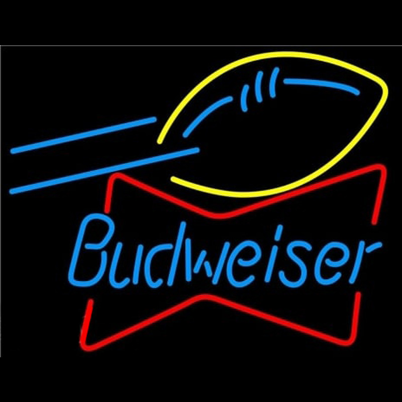 Budweiser Football Bowtie Enseigne Néon