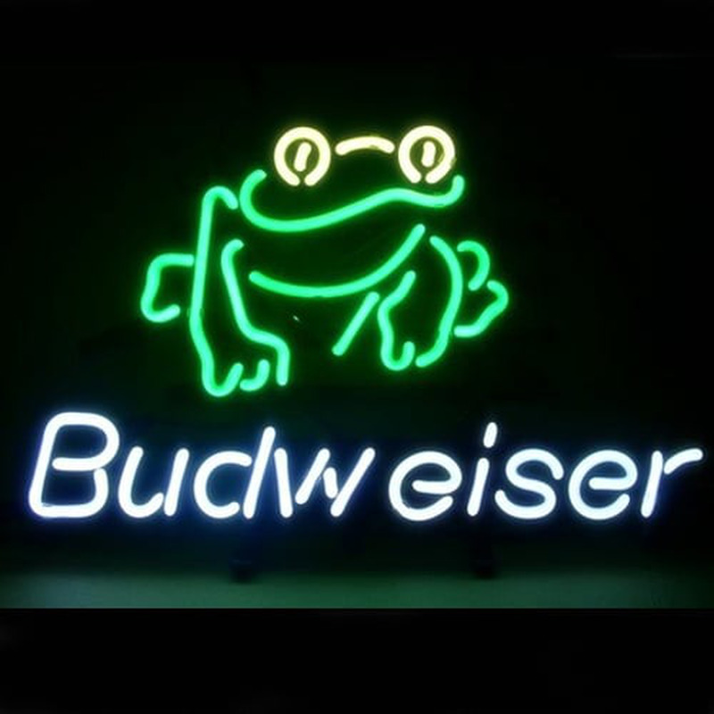 Budweiser Frog Bière Bar Pub Enseigne