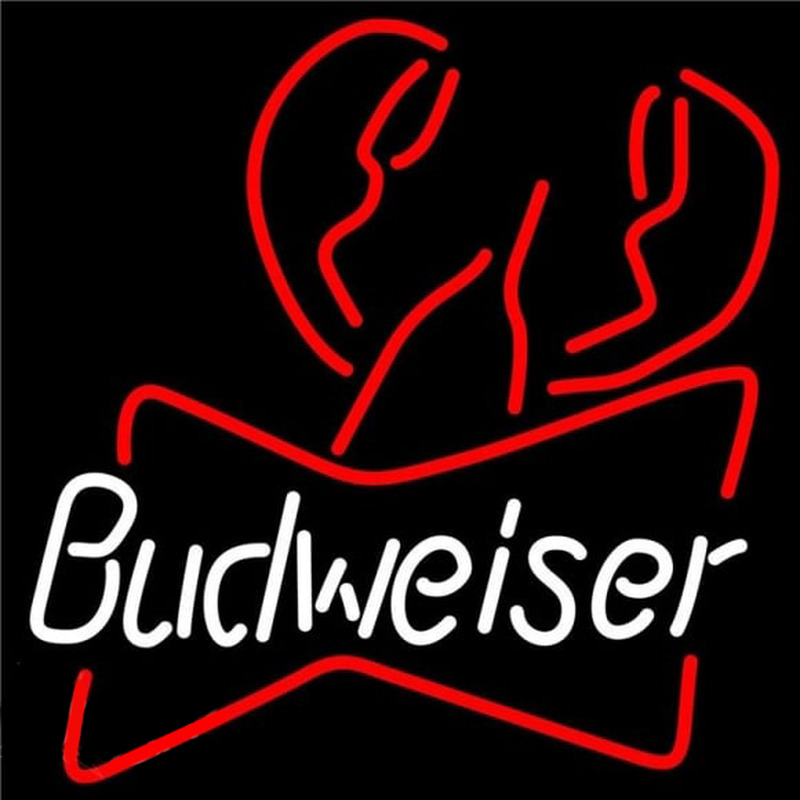 Budweiser Lobster Beer Sign Enseigne Néon