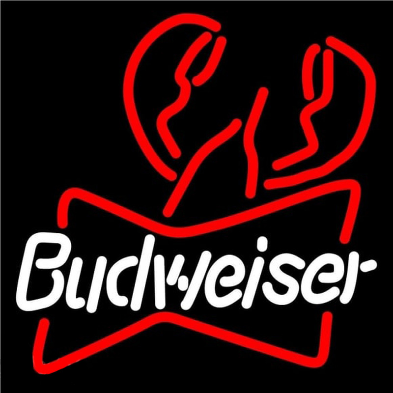 Budweiser Lobster Beer Sign Enseigne Néon