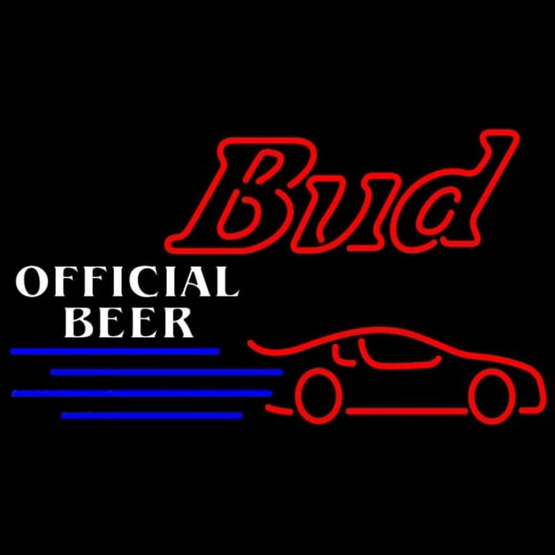 Budweiser Offical Nascar 2 Beer Sign Enseigne Néon