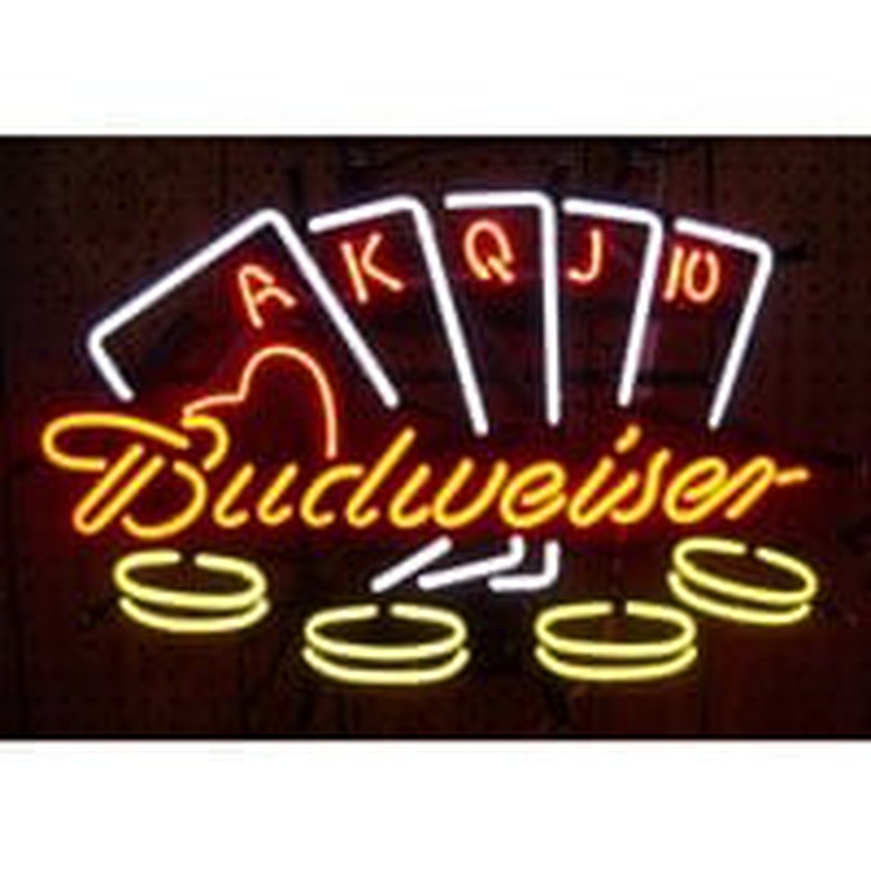 Budweiser Poker Enseigne Néon