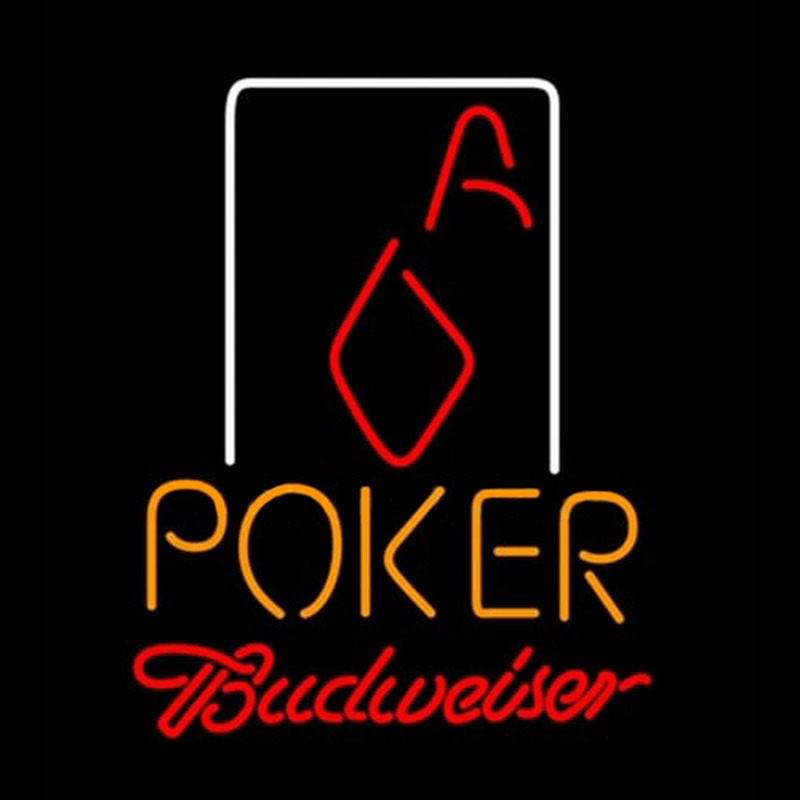 Budweiser Poker Squver Ace Enseigne Néon
