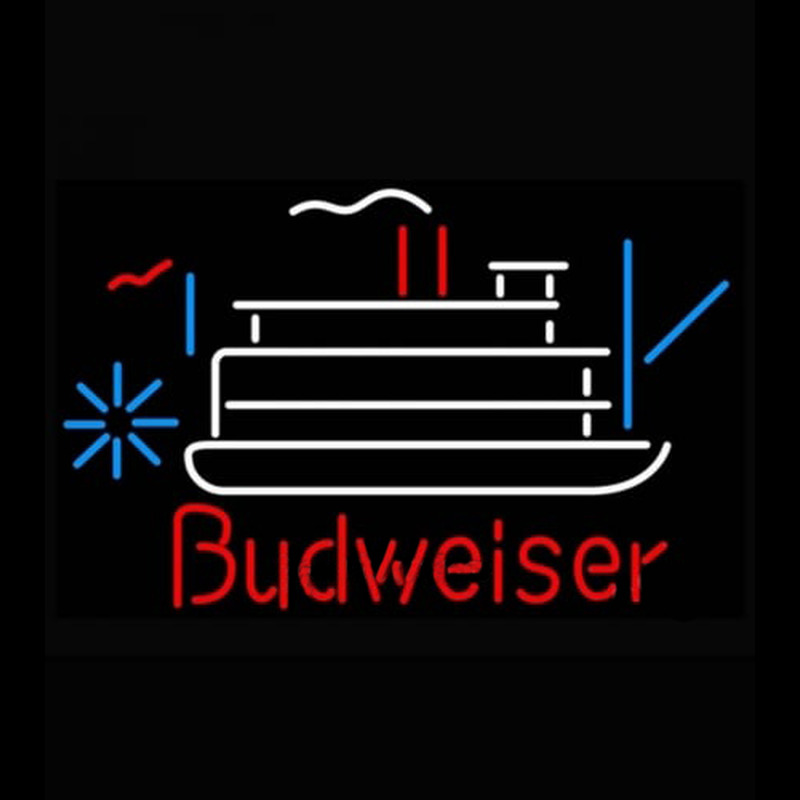 Budweiser Riverboat Beer Light Enseigne Néon