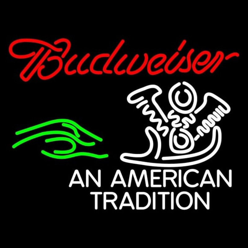 Budweiser Tradition Beer Sign Enseigne Néon