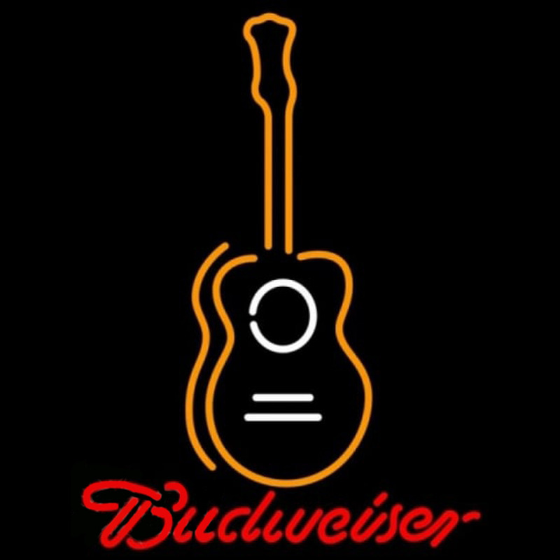 Budweiser Wall Guitar Beer Sign Enseigne Néon