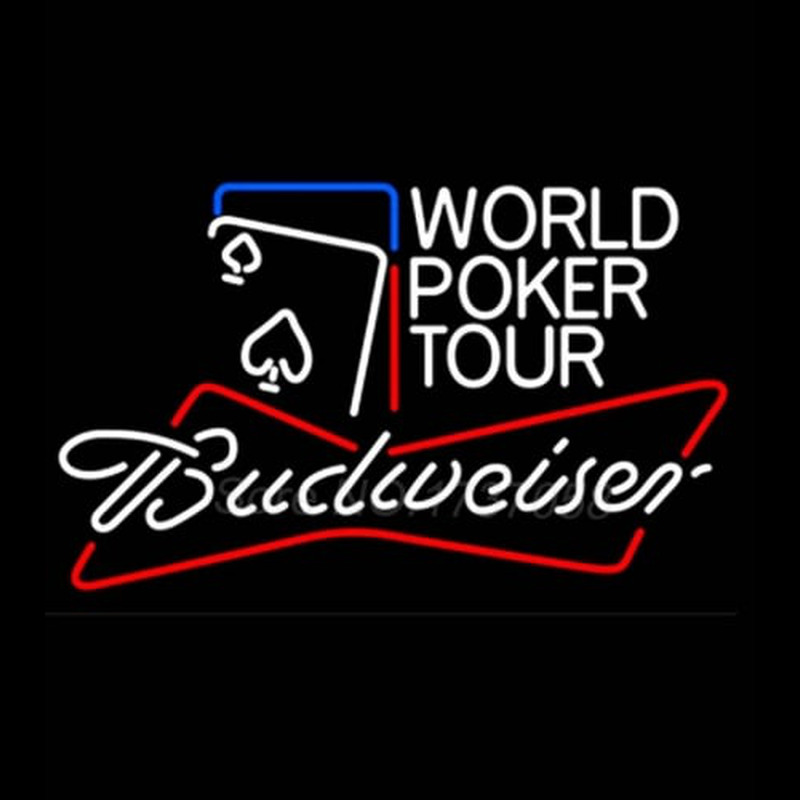Budweiser World Poker Tour Enseigne Néon