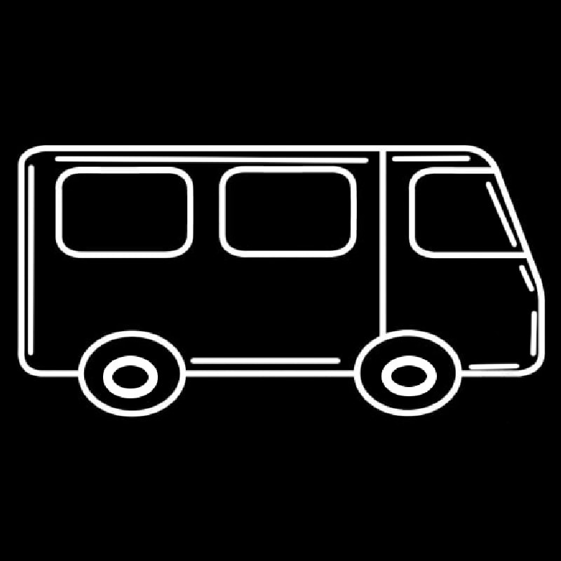 Bus Green Logo Enseigne Néon