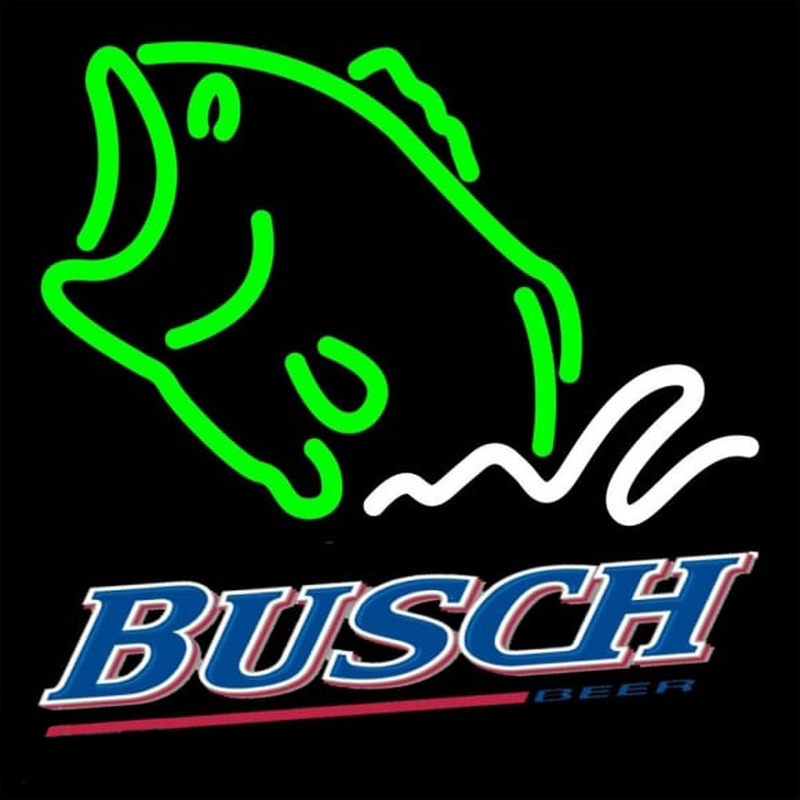 Busch Bass Fish Beer Sign Enseigne Néon