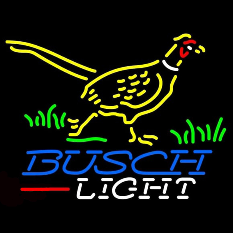 Busch Light Pheasant Beer Sign Enseigne Néon