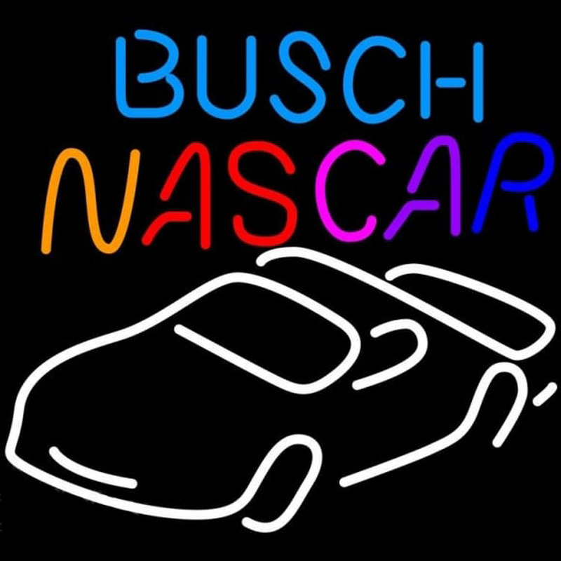 Busch Nascar Beer Sign Enseigne Néon