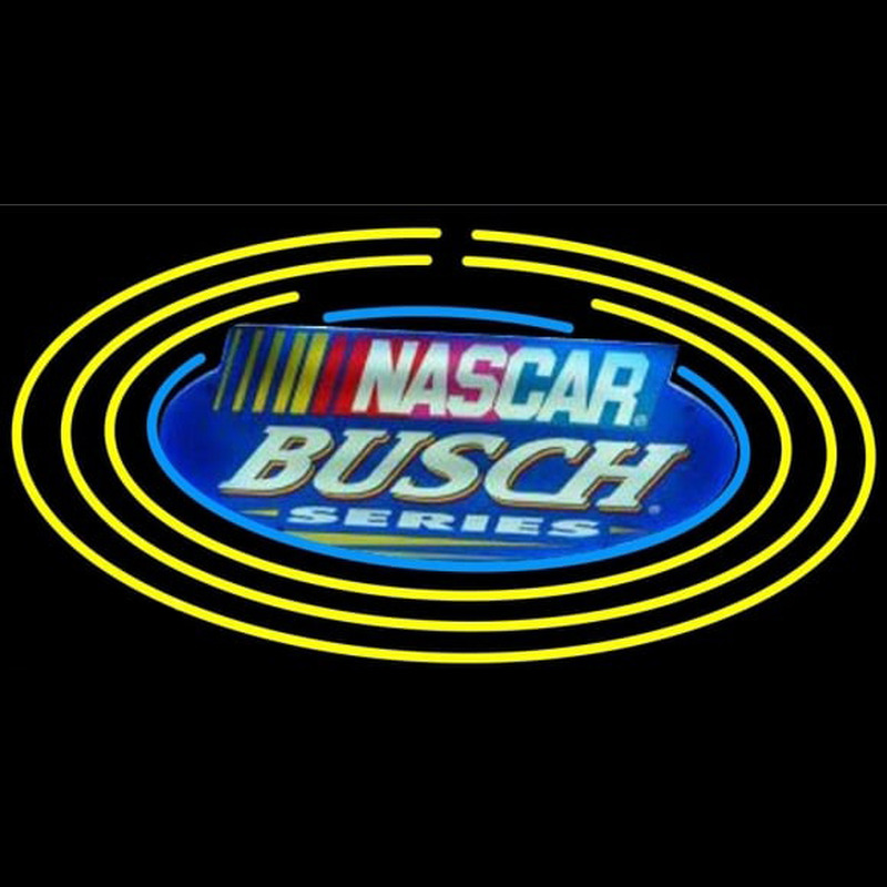 Busch Nascar Oval Beer Sign Enseigne Néon