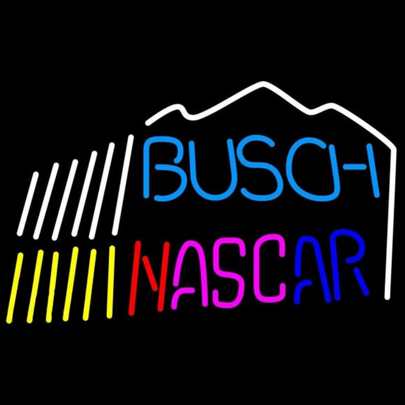 Busch Nascar mountain Beer Sign Enseigne Néon