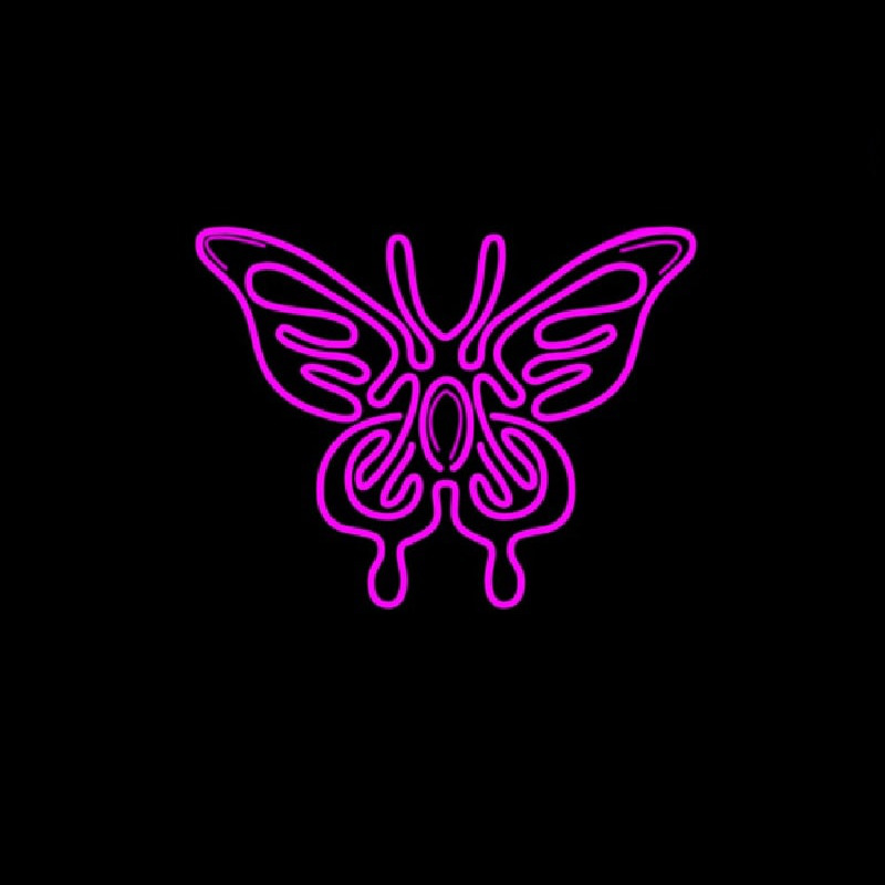 Butterfly Pink Enseigne Néon
