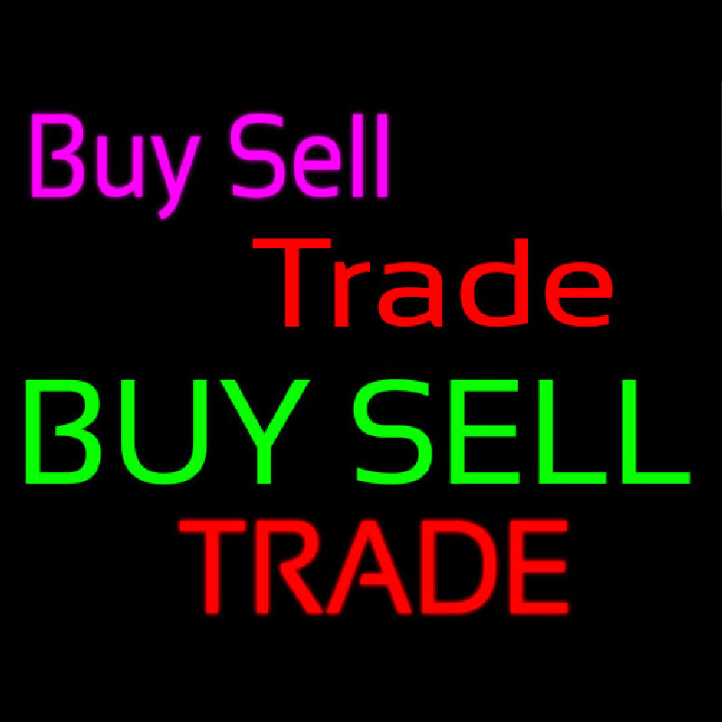 Buy Sell Trade Enseigne Néon