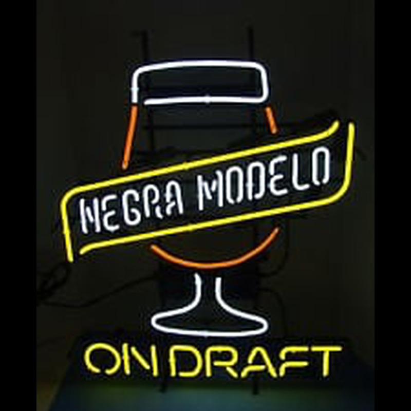 CERVEZA NEGRA MODELO ON DRAFT Enseigne Néon