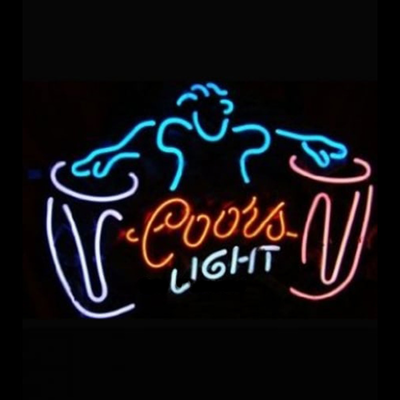 COORS LIGHT DRUM Enseigne Néon