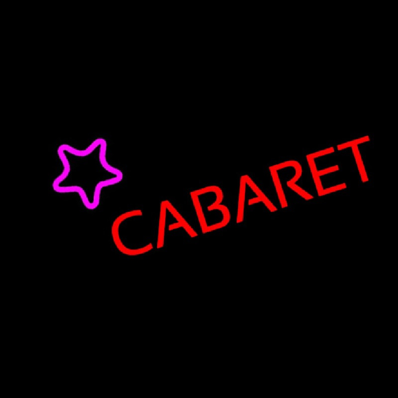 Cabaret Star Logo Enseigne Néon