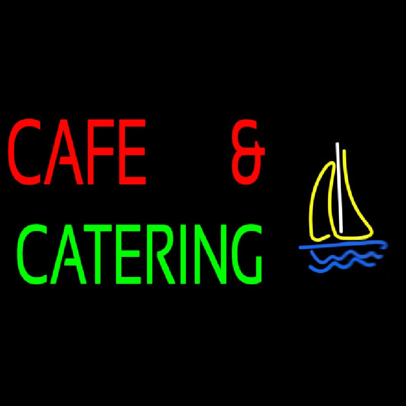 Cafe And Catering Enseigne Néon
