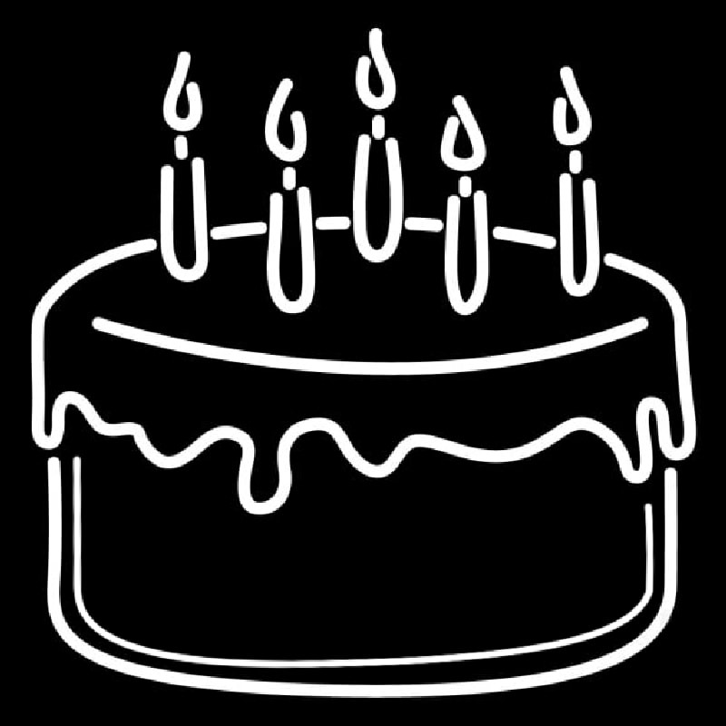 Cake St Birthday Enseigne Néon