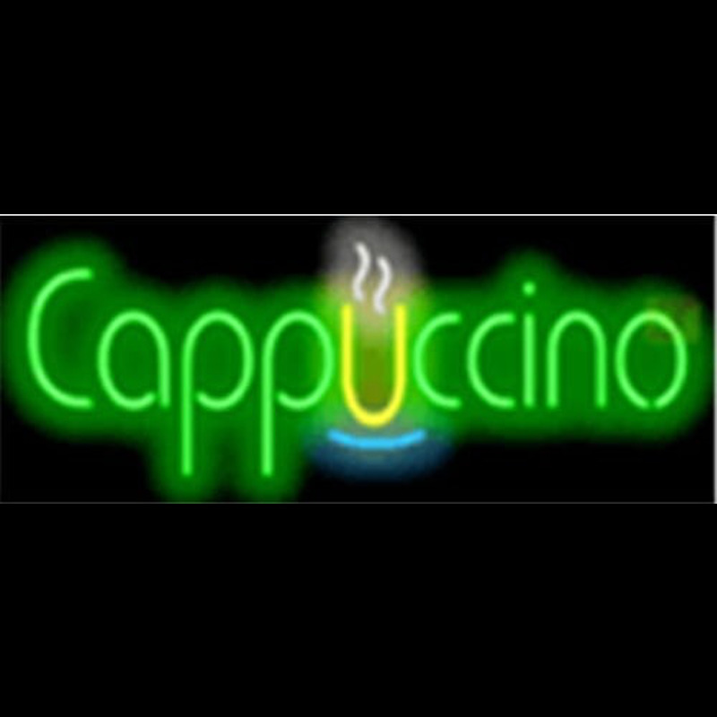 Cappuccino Cafe Enseigne Néon