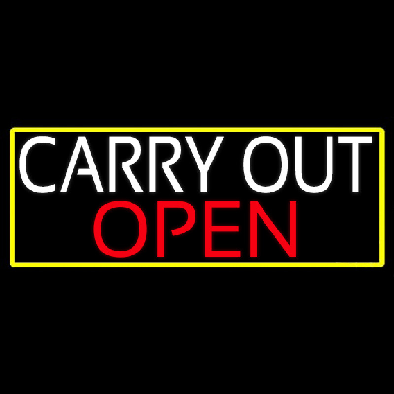 Carry Out Open Enseigne Néon