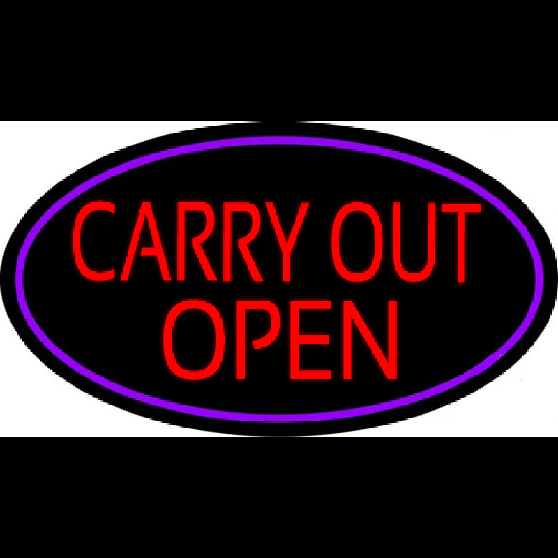 Carry Out Open Enseigne Néon