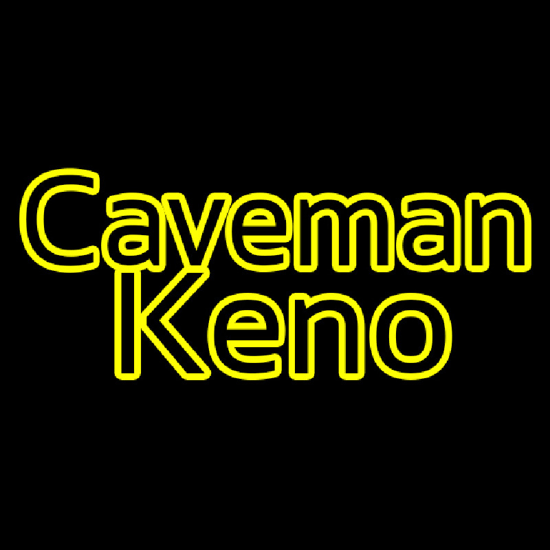 Caveman Keno Enseigne Néon