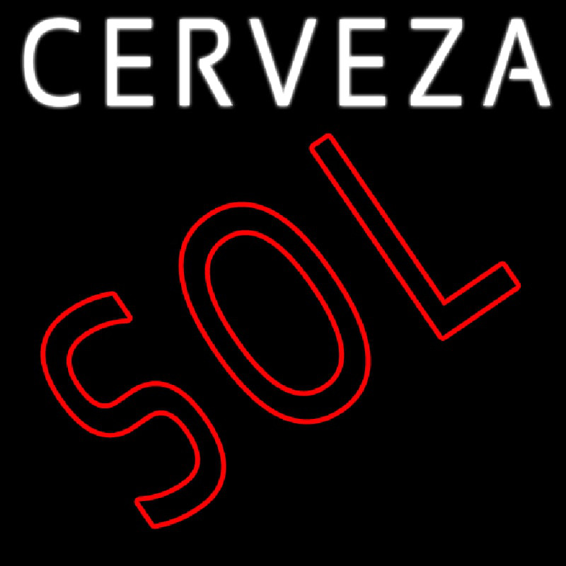 Cerveza Sol Enseigne Néon
