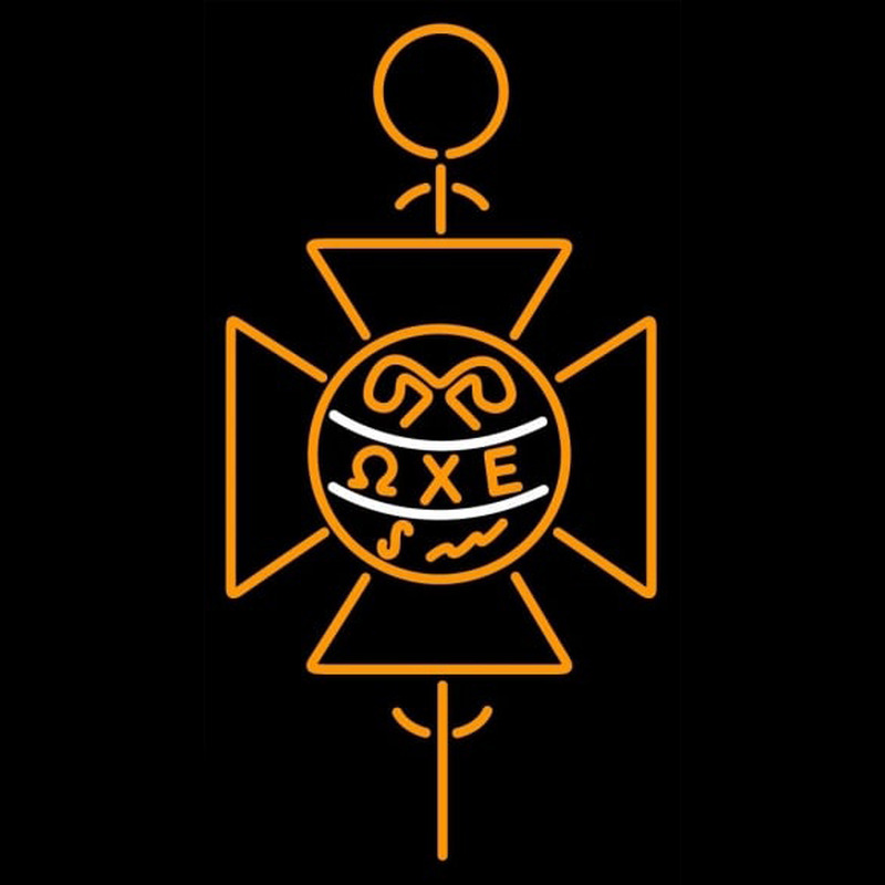 Chi Epsilon Omega Logo Enseigne Néon