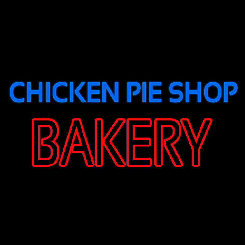 Chicken Pie Shop Bakery Enseigne Néon