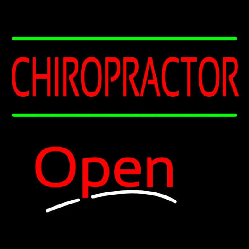 Chiropractor Open Enseigne Néon