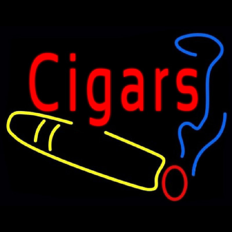 Cigars Logo Enseigne Néon