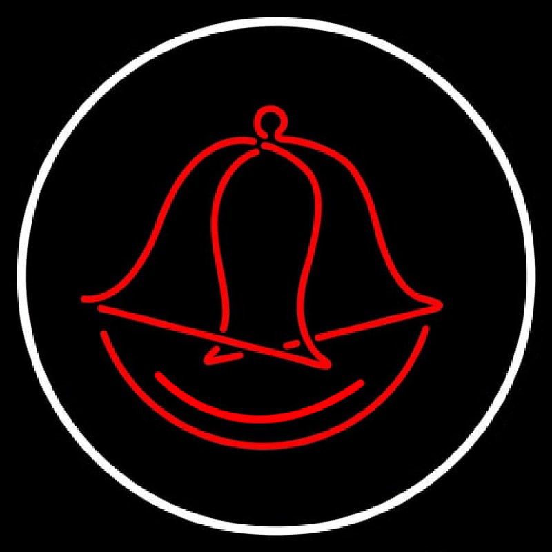 Circle Wedding Bell Logo Enseigne Néon