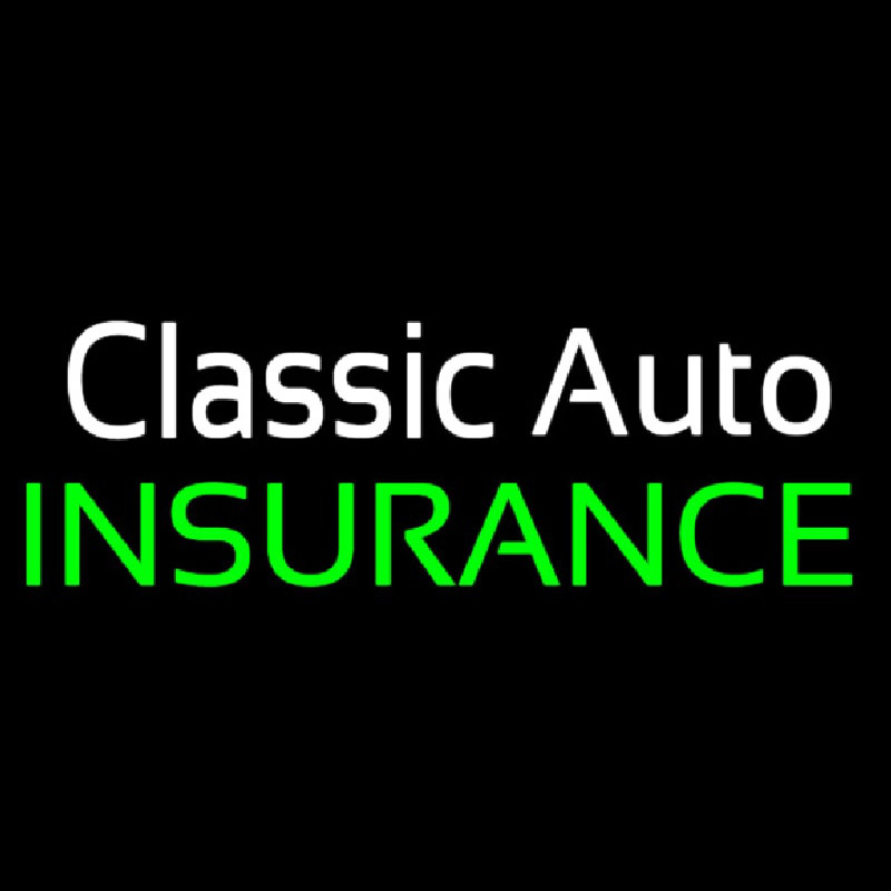 Classic Auto Insurance Enseigne Néon
