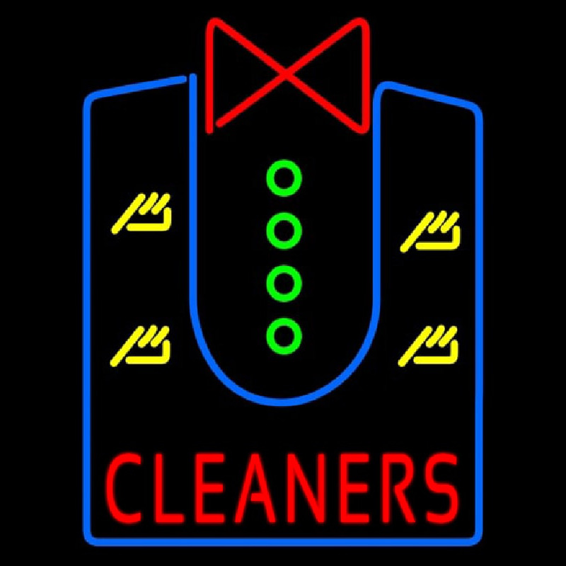 Cleaners With Shirt Enseigne Néon