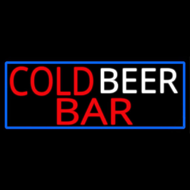 Cold Beer Bar Enseigne Néon